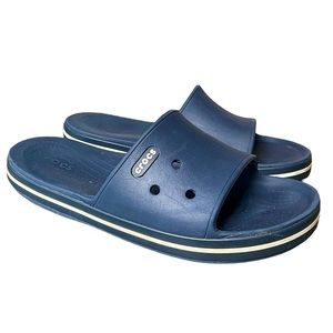 Men’s Crocs Crocband III Slides Sandals Navy Blue - Size 12 M